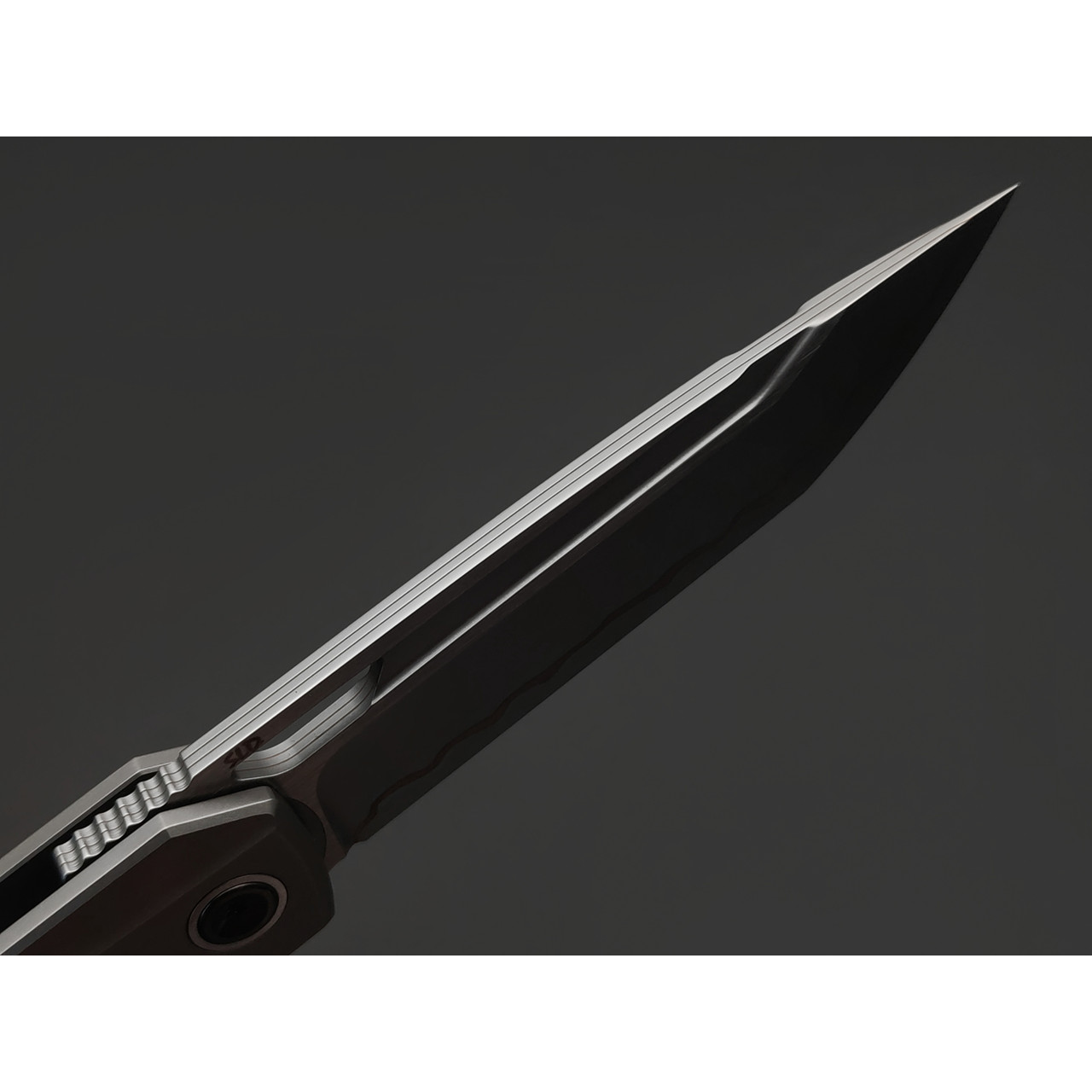 TuoTown складной нож Doroda TDR-SSM сталь Laminated SLD-Copper, рукоять Titanium TC4 Grey