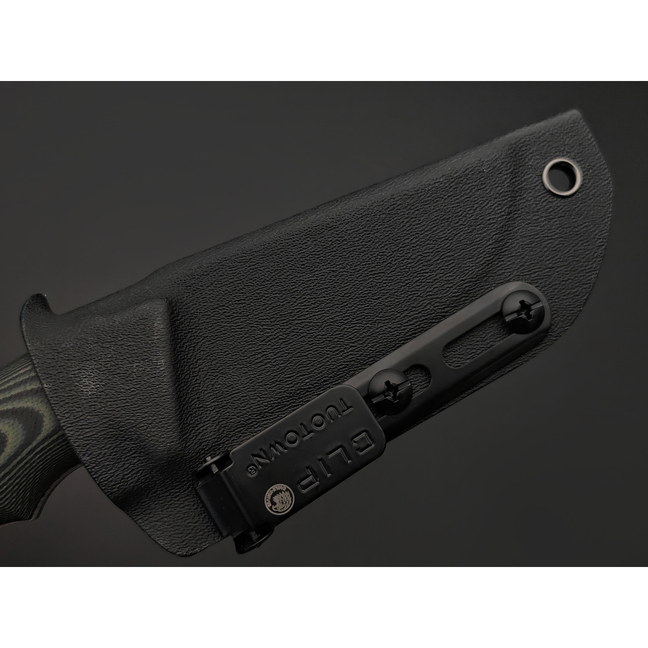 Eagle Knives нож Forester 1 сталь Aus10Co стоунвош, рукоять G10 black & green, ножны Kydex