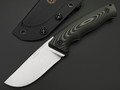 Eagle Knives нож Forester 1 сталь Aus10Co stonewash, рукоять G10 black & green, ножны Kydex