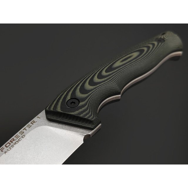 Eagle Knives нож Forester 1 сталь Aus10Co стоунвош, рукоять G10 black & green, ножны Kydex