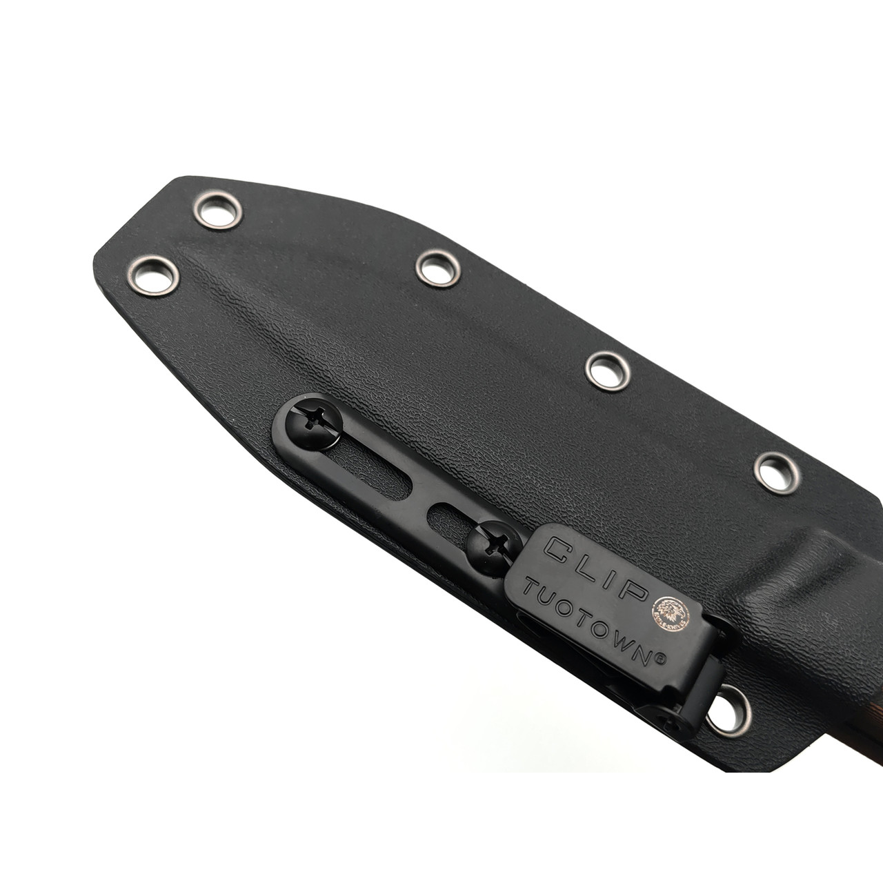 Eagle Knives нож Aviator 1 сталь Aus10Co black, рукоять G10 black & orange, ножны Kydex