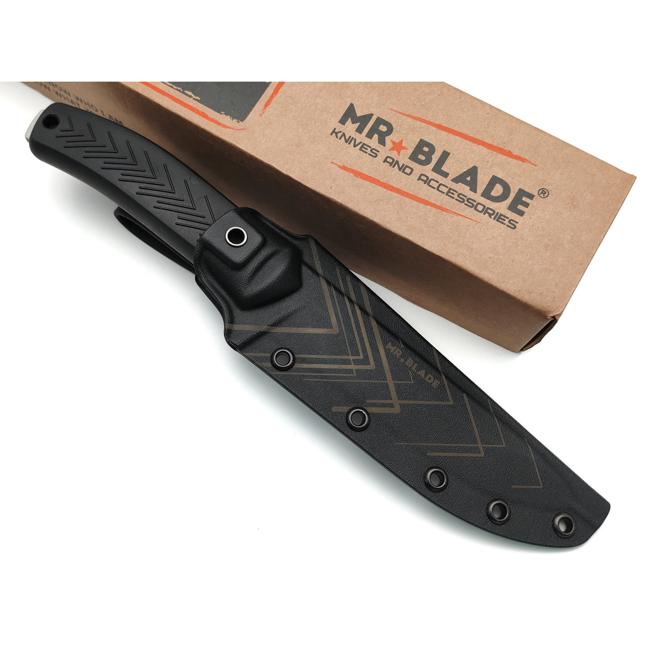 Mr.Blade нож Pitbull сталь 95Х18 стоунвош, рукоять Elastron black
