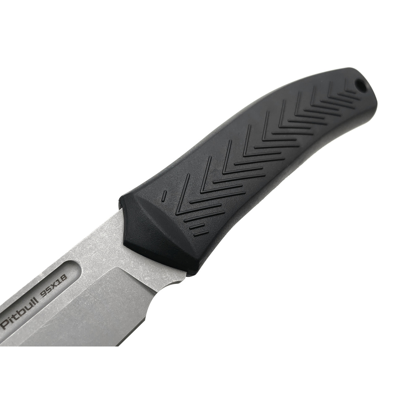 Mr.Blade нож Pitbull сталь 95Х18 стоунвош, рукоять Elastron black