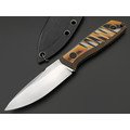 BRK нож Шиповник сталь VG-10 bb, рукоять G10 amber