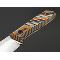 BRK нож Шиповник сталь VG-10 bb, рукоять G10 amber