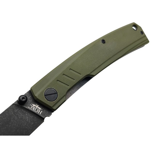 Нокс складной нож Капитан 333-580406 сталь Aus-8 блэквош, рукоять G10 olive
