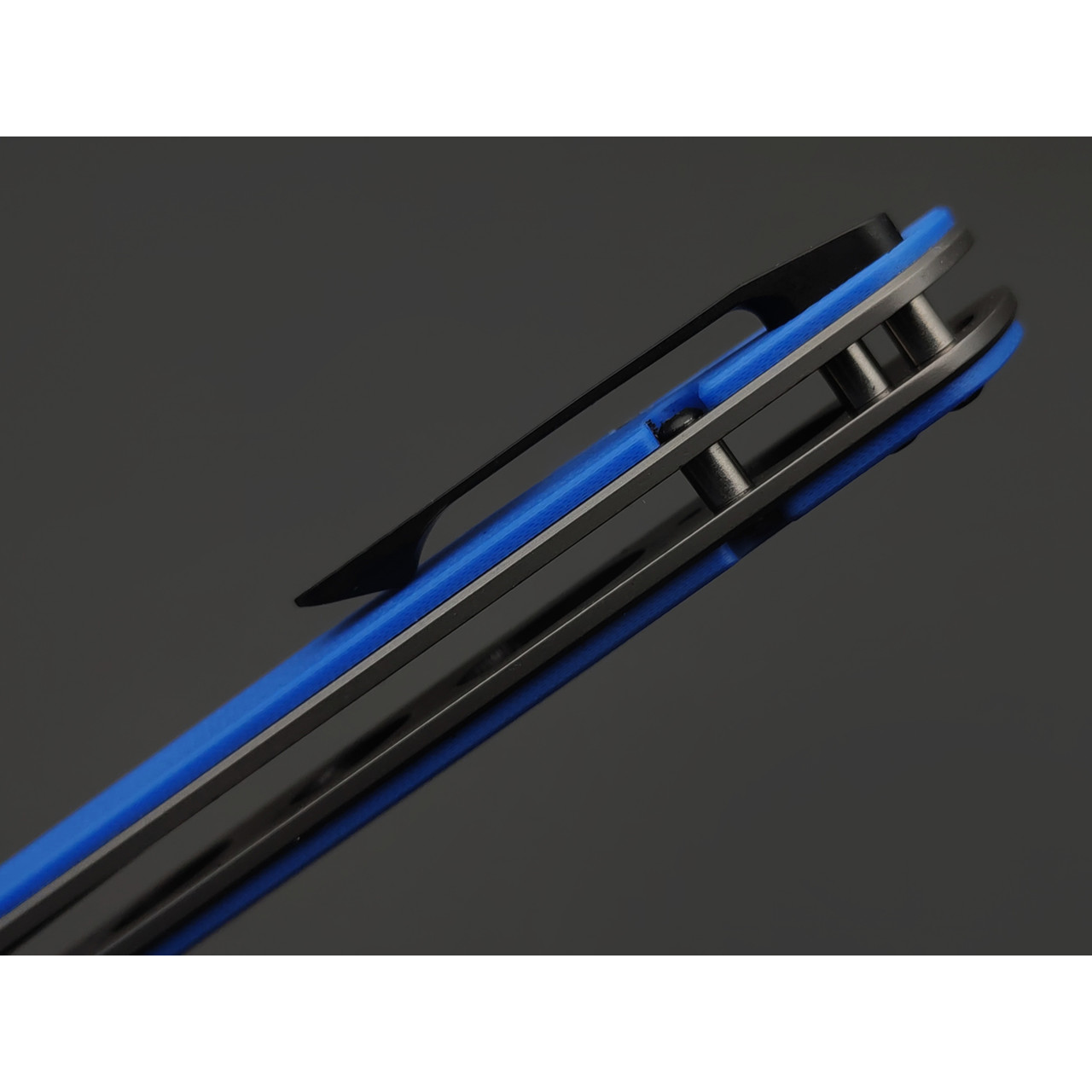 Нокс складной нож Смерш-С 350-109401 сталь D2 satin, рукоять G10 blue