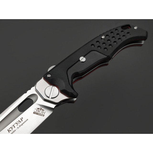Нокс складной нож Кугуар 332-106406 сталь D2 satin, рукоять G10 black & red