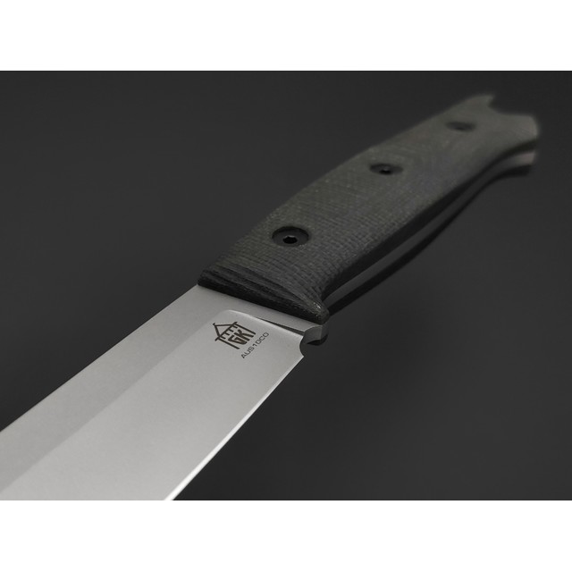 Град Горький нож Универсал сталь Aus-10Co bead blast, рукоять Micarta olive