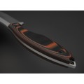 Град Горький нож Канадец сталь Aus-10Co satin, рукоять G10 black & orange