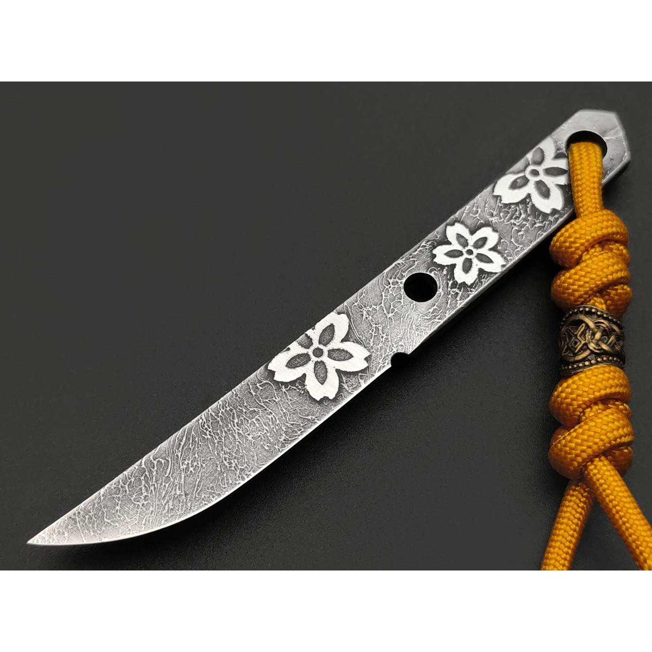 Волчий Век нож Мини Танто Custom скелетный сталь N690 WA художественное травление