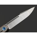 TuoTown складной нож Fin TFI-MB сталь M390 satin, рукоять Titanium TC4 Grey, Titanium crystal blue TuoTown складной нож Fin TFI-MB сталь M390 satin, рукоять Titanium TC4 Grey, Titanium crystal blue