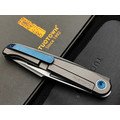 TuoTown складной нож Fin TFI-MB сталь M390 satin, рукоять Titanium TC4 Grey, Titanium crystal blue TuoTown складной нож Fin TFI-MB сталь M390 satin, рукоять Titanium TC4 Grey, Titanium crystal blue
