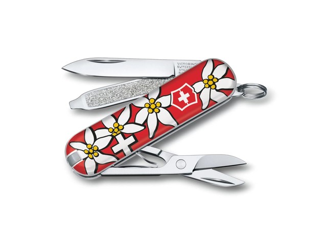 Швейцарский нож-брелок Victorinox 0.6223.840 Classic Edelweiss (7 функций)