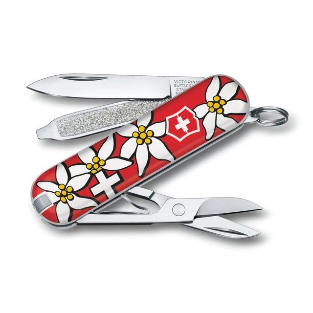 Швейцарский нож-брелок Victorinox 0.6223.840 Classic Edelweiss (7 функций)