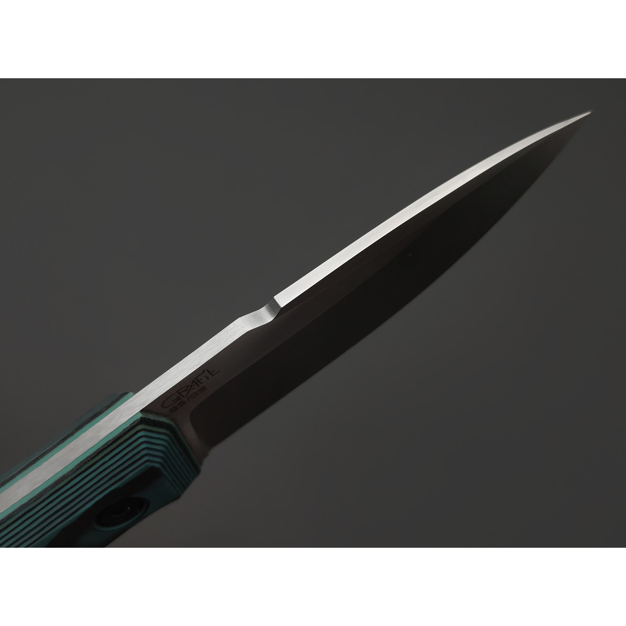 БРК нож Шиповник сталь M390 бб, рукоять Карбон бирюзовый