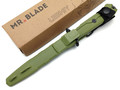 Mr.Blade нож Leshiy сталь Aus-8 blackwash, рукоять Elastron green