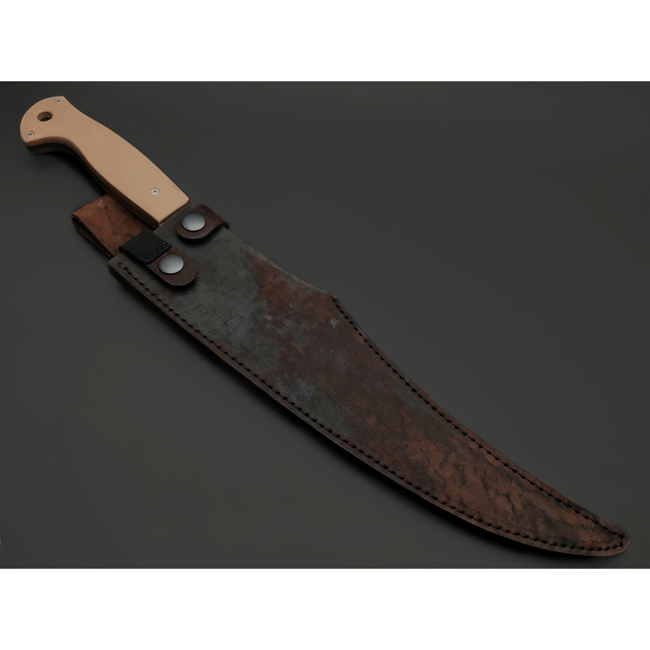 Barmaley Knives нож Karabas сталь Aus10 satin, рукоять G10 tan