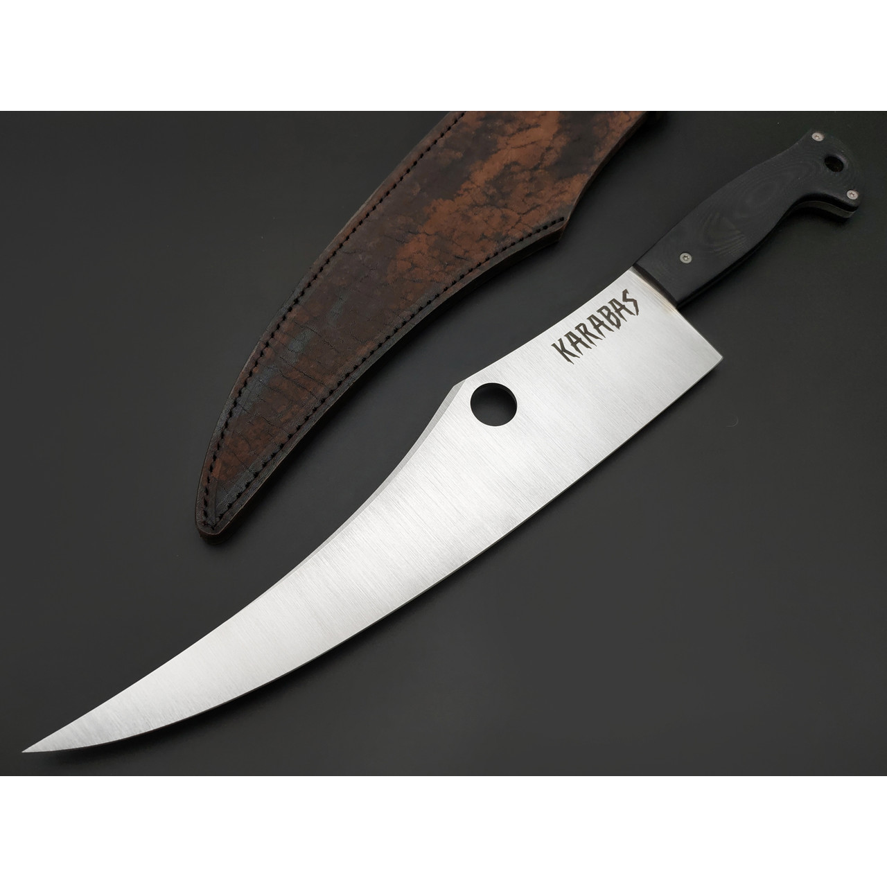 Barmaley Knives нож Karabas сталь Aus10 satin, рукоять G10 black