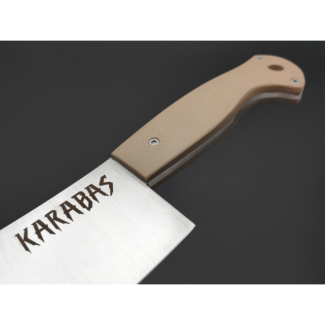 Barmaley Knives нож Karabas сталь Aus10 satin, рукоять G10 tan