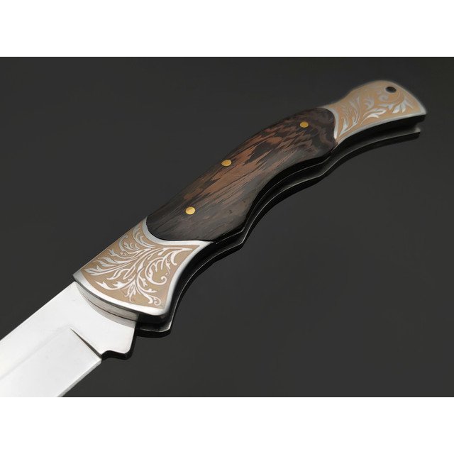 Pirat складной нож Странник S168 сталь 65Х13, рукоять Дерево венге