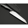 Neyris Knives нож кухонный Шрапнель Т, сталь Lomax ручной сатин, рукоять Silver Twill, пины карбон Neyris Knives нож кухонный Шрапнель Т, сталь Lomax ручной сатин, рукоять Silver Twill, пины карбон