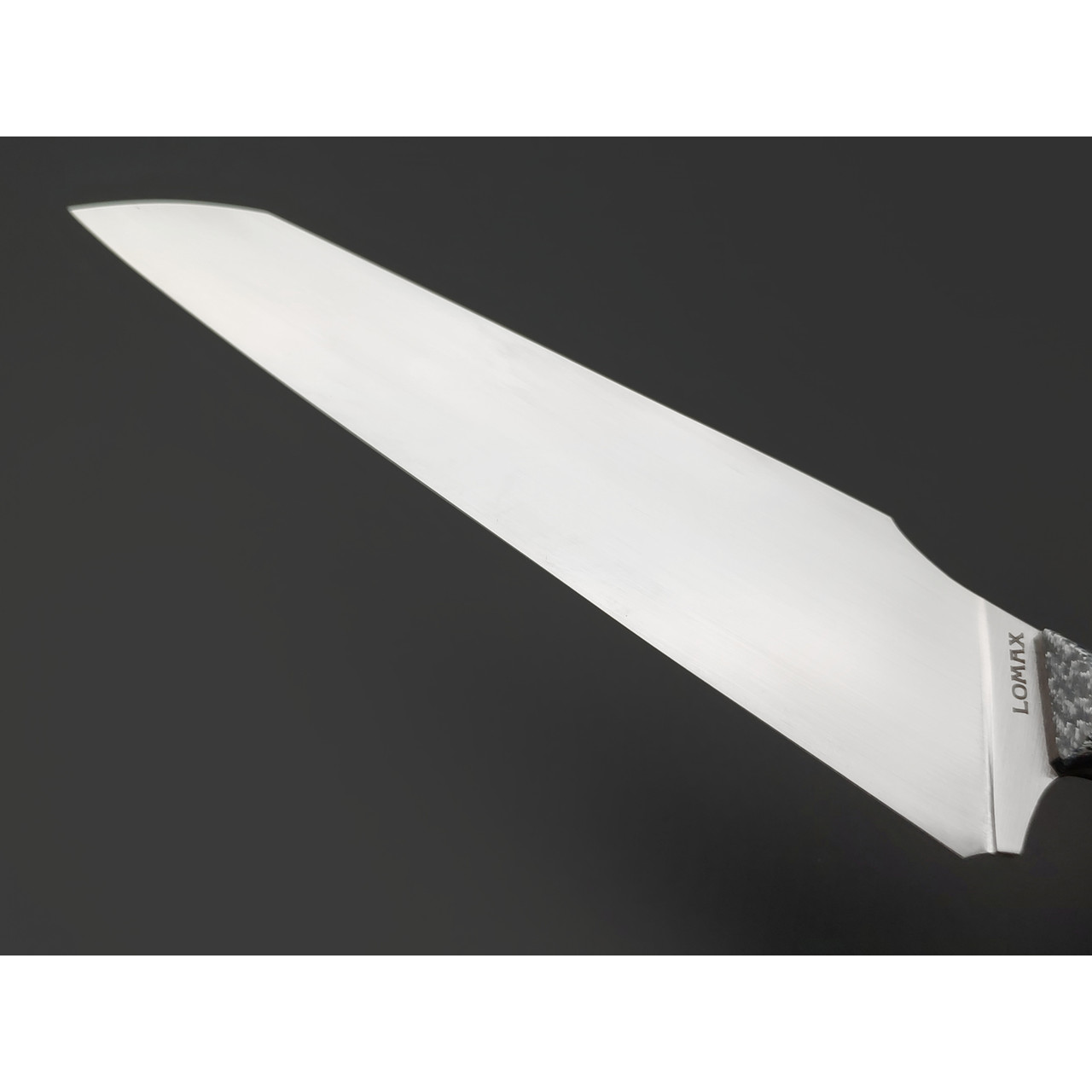 Neyris Knives нож кухонный Шрапнель Т, сталь Lomax ручной сатин, рукоять Silver Twill, пины карбон