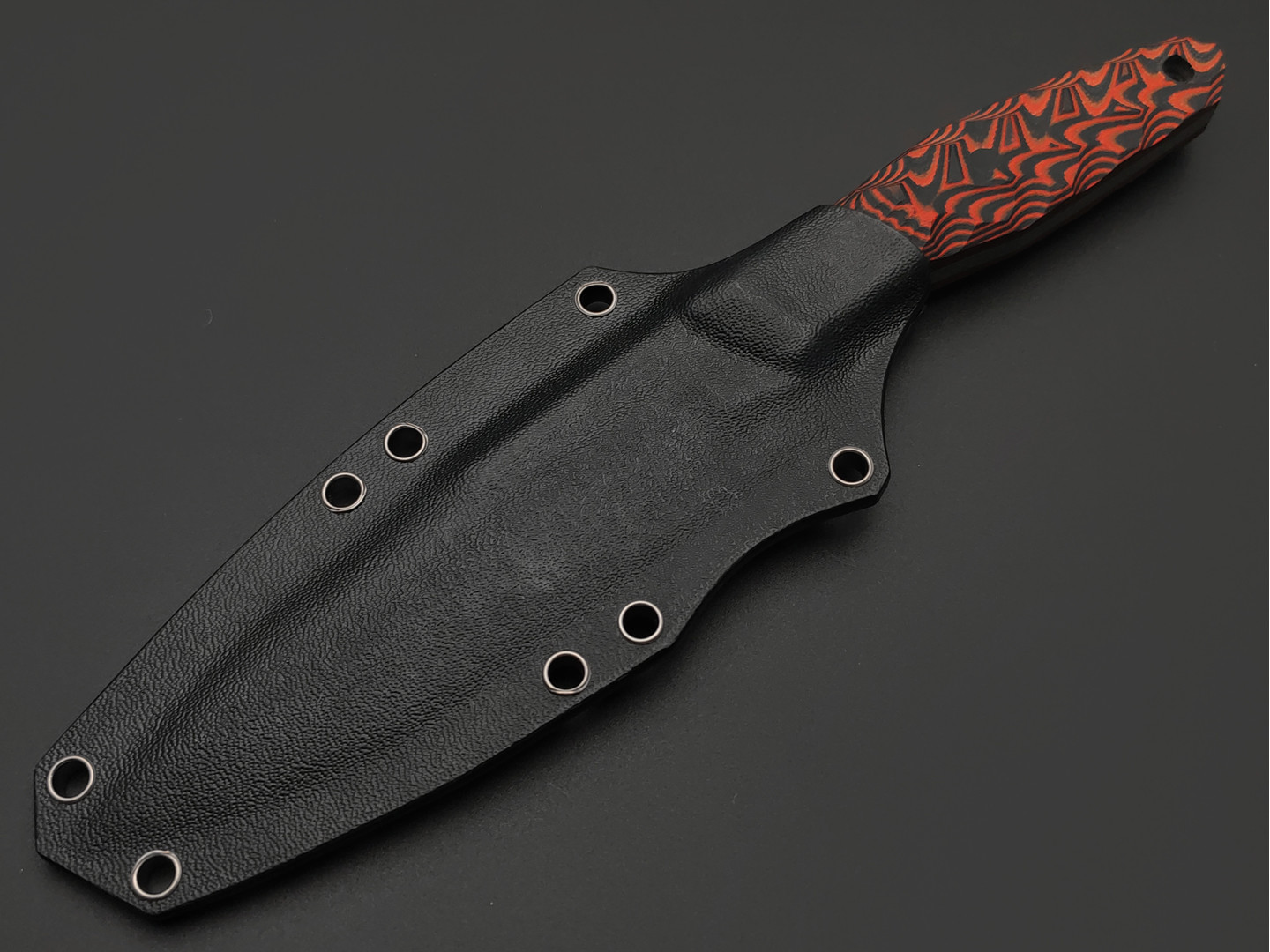 Neyris Knives нож Химера сталь N690 stonewash, рукоять G10 black & red