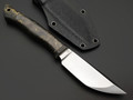 Neyris Knives нож Даку сталь CPM Magnacut, рукоять Carbon fiber chaotic gold, G10, латунь