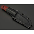 Волчий Век нож Техно WharnCliffe Custom Scull Edition сталь N690 WA худ. травление, рукоять G10 black & red