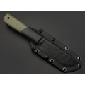 Волчий Век нож Слонёнок Custom Orc Edition сталь 1.4116 WA худ. травление, G10 OD green, пины карбон