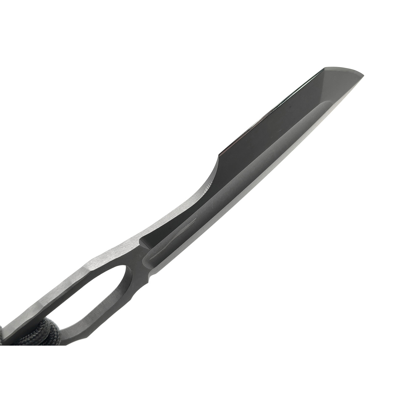 Волчий Век нож Карачун Light Edition сталь N690 WA стоунвош, рукоять сталь, паракорд grey