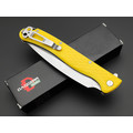 Daggerr нож Vendetta Yellow Serrated SW DL сталь 8Cr14MoV стоунвош, рукоять FRN yellow Daggerr нож Vendetta Yellow Serrated SW DL сталь 8Cr14MoV стоунвош, рукоять FRN yellow
