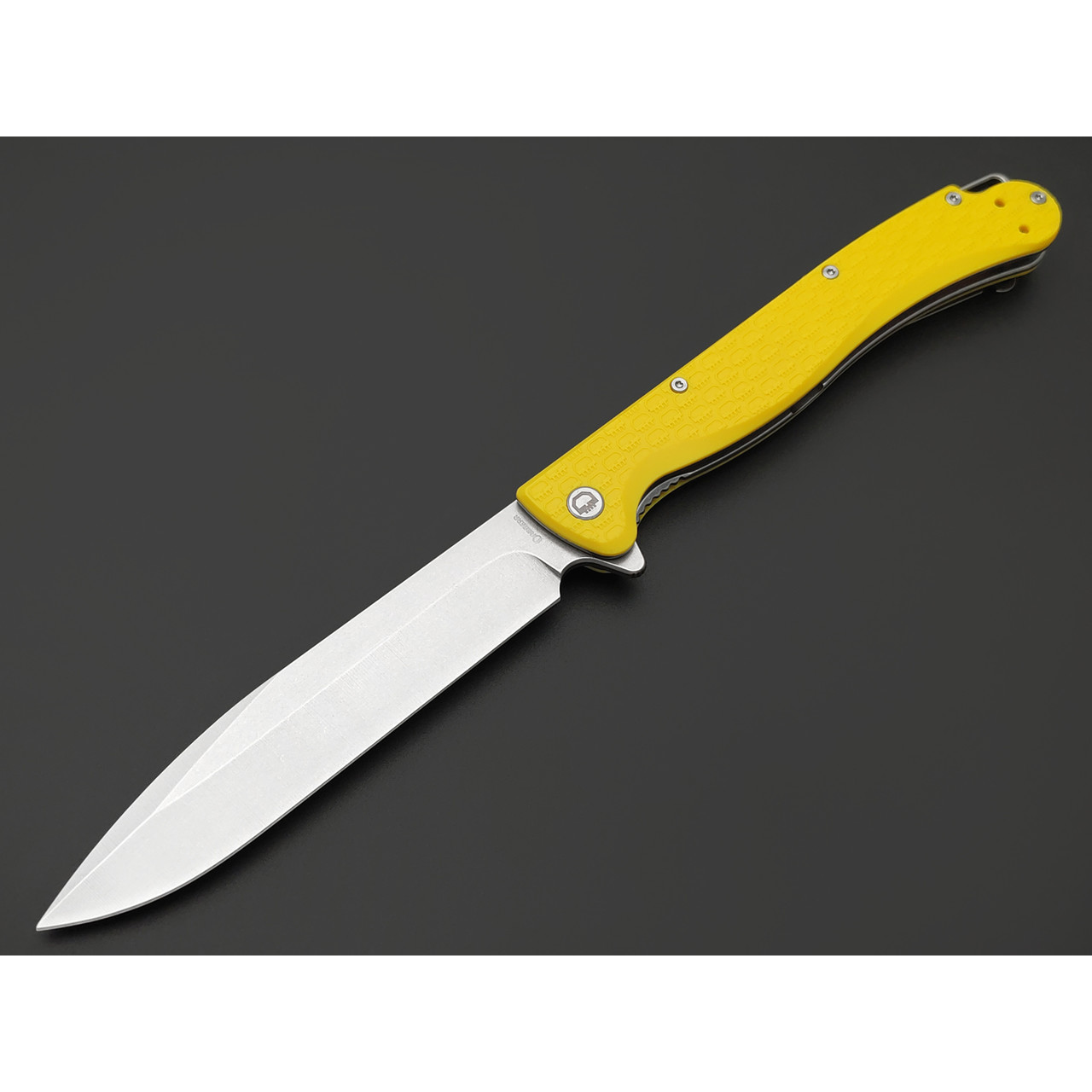 Daggerr нож Finka Yellow SW DL сталь 8Cr14MoV стоунвош, рукоять FRN yellow