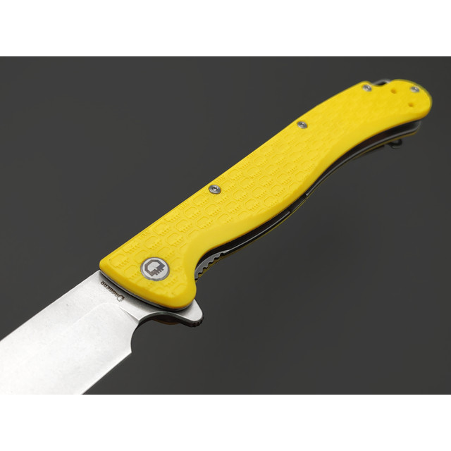 Daggerr нож Shogun Yellow SW DL сталь 8Cr14MoV стоунвош, рукоять FRN yellow