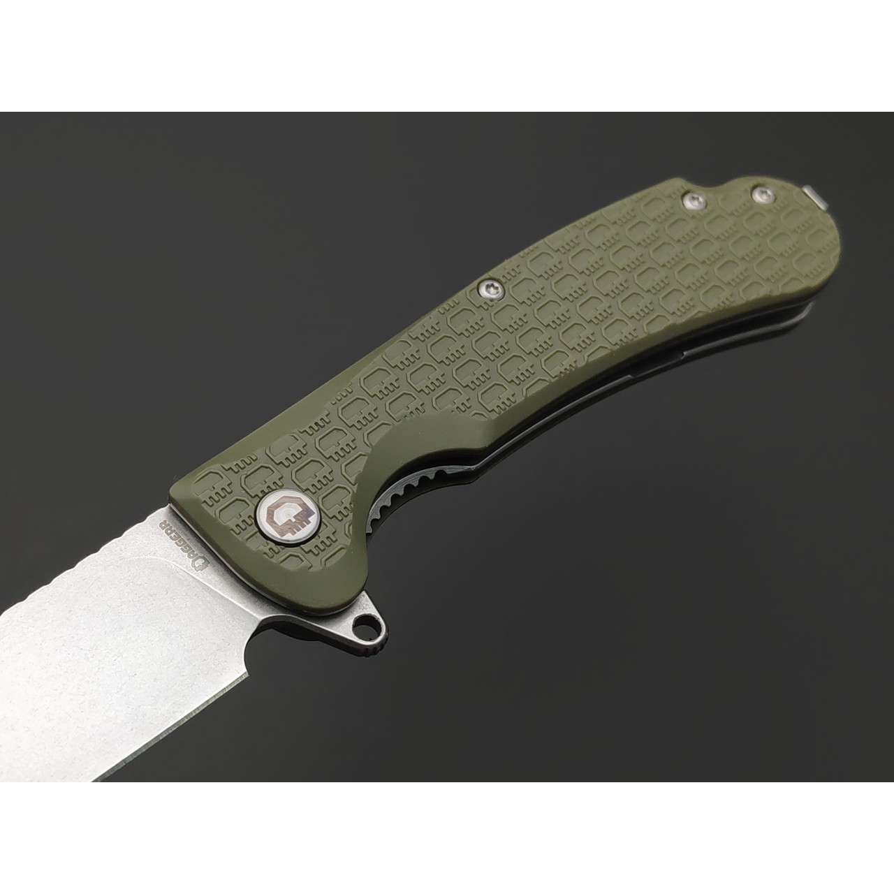 Daggerr нож Wocket Olive SW DL сталь 8Cr14MoV стоунвош, рукоять FRN olive