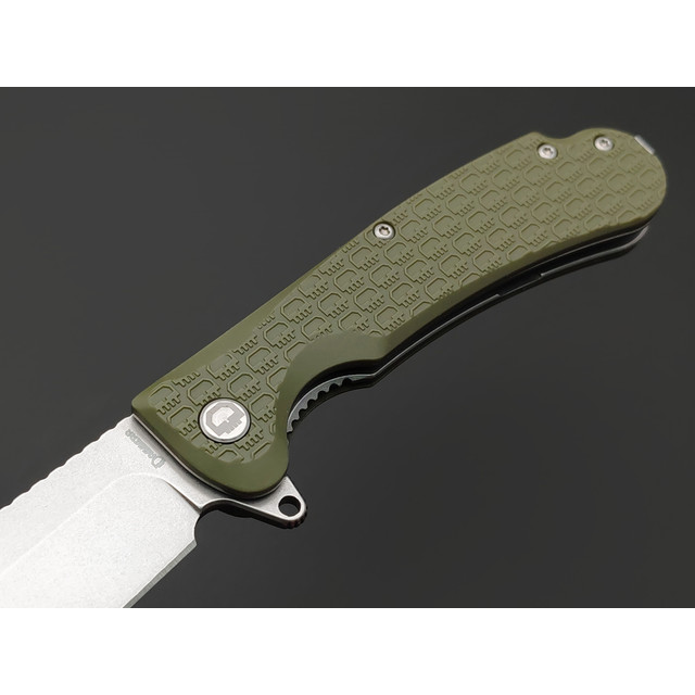 Daggerr нож Powie Olive SW DL сталь 8Cr14MoV стоунвош, рукоять FRN olive