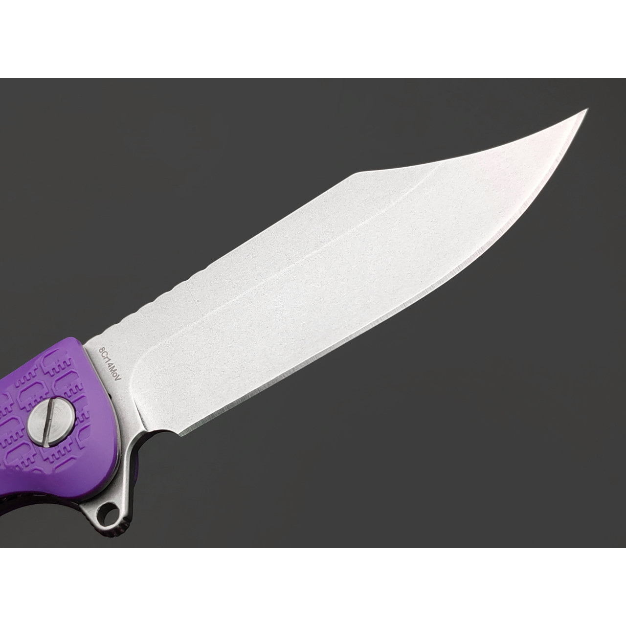 Daggerr нож Powie Purple SW DL сталь 8Cr14MoV стоунвош, рукоять FRN purple