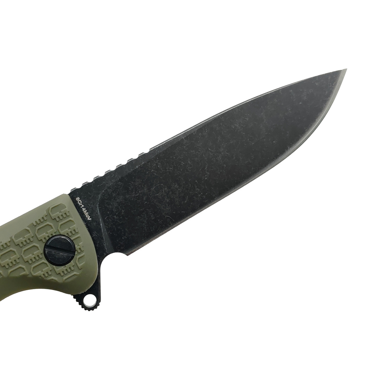 Daggerr нож Wocket Olive BW DL сталь 8Cr14MoV блэквош, рукоять FRN olive