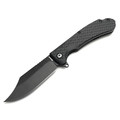 Daggerr нож Powie All Black DL сталь 8Cr14MoV блэквош, рукоять FRN black