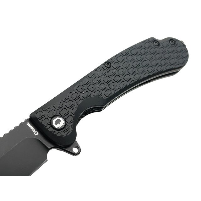 Daggerr нож Powie All Black DL сталь 8Cr14MoV блэквош, рукоять FRN black