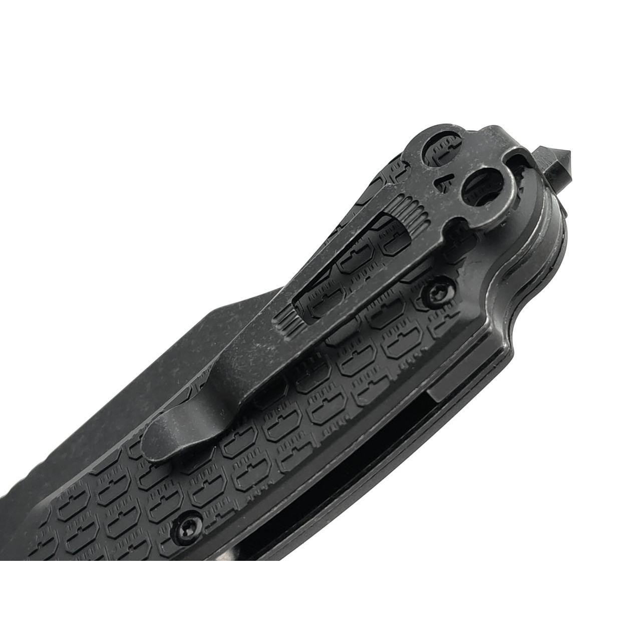 Daggerr нож Powie All Black DL сталь 8Cr14MoV блэквош, рукоять FRN black