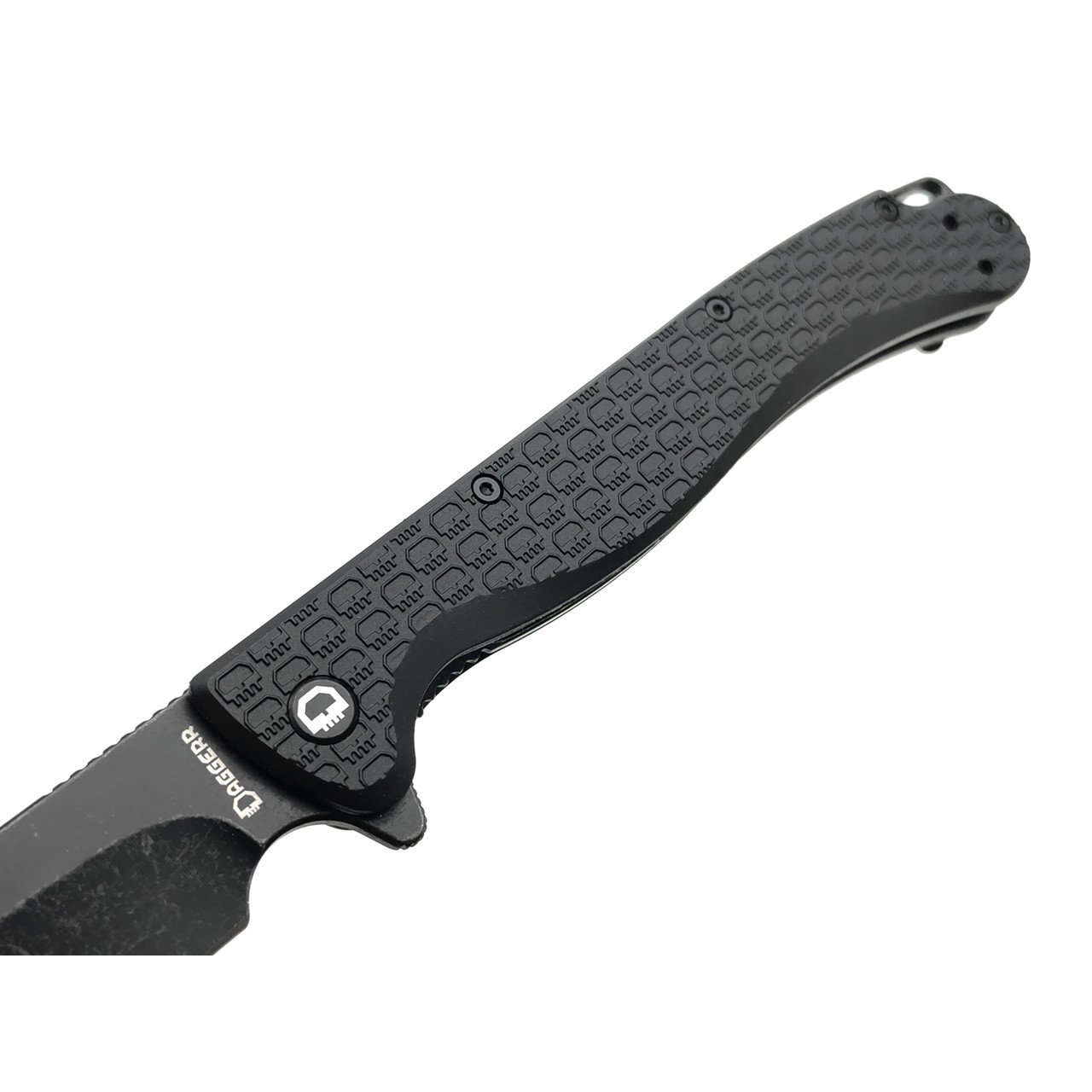 Daggerr нож Tesak All Black DL сталь 8Cr14MoV блэквош, рукоять FRN black