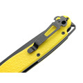 Daggerr нож Shogun Yellow Serrated BW DL сталь 8Cr14MoV блэквош, рукоять FRN yellow