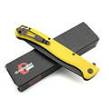 Daggerr нож Shogun Yellow BW DL сталь 8Cr14MoV блэквош, рукоять FRN yellow