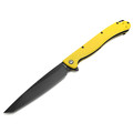 Daggerr нож Shogun Yellow BW DL сталь 8Cr14MoV блэквош, рукоять FRN yellow