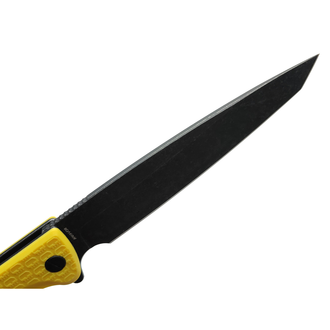 Daggerr нож Shogun Yellow BW DL сталь 8Cr14MoV блэквош, рукоять FRN yellow