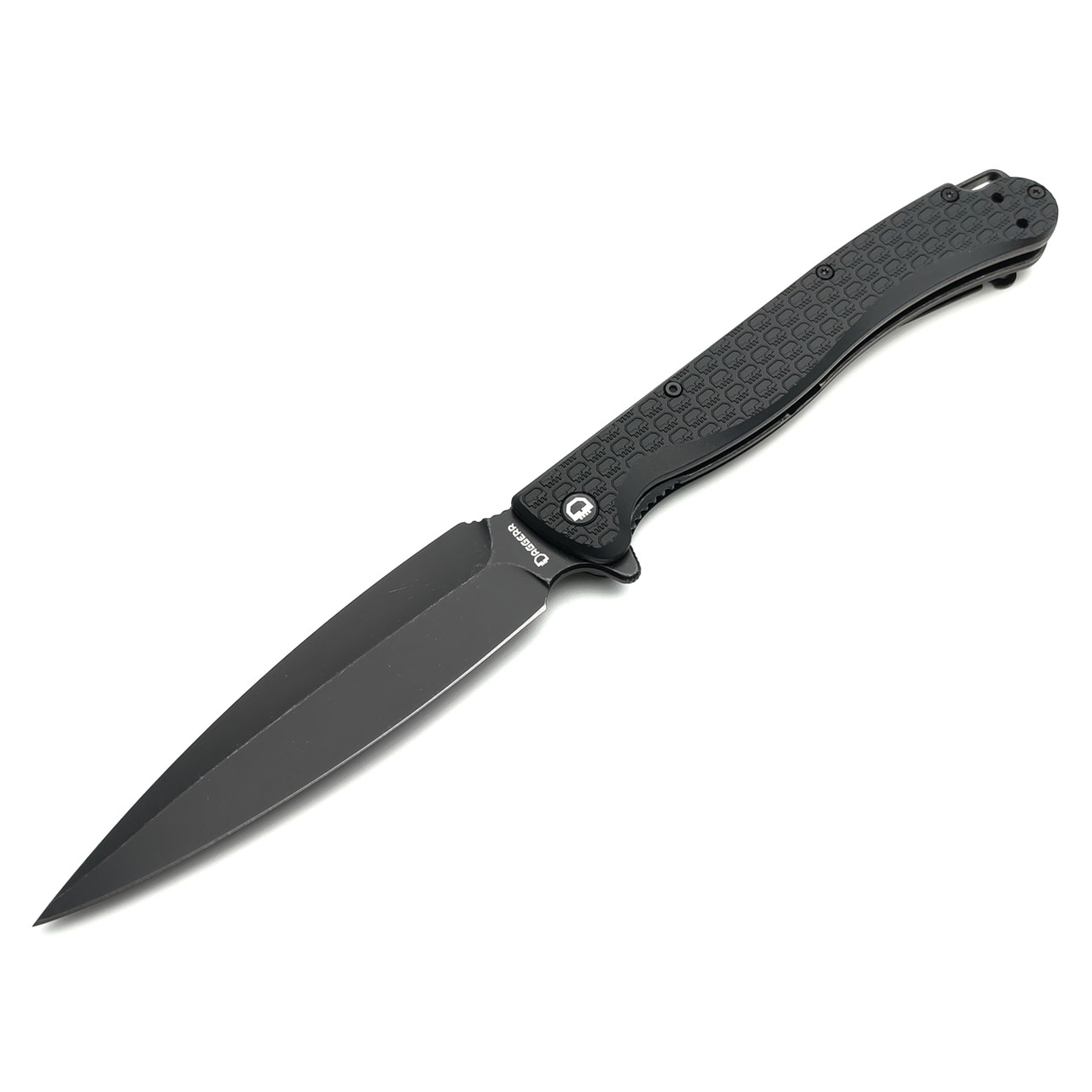 Daggerr нож Vendetta All Black DL сталь 8Cr14MoV блэквош, рукоять FRN black