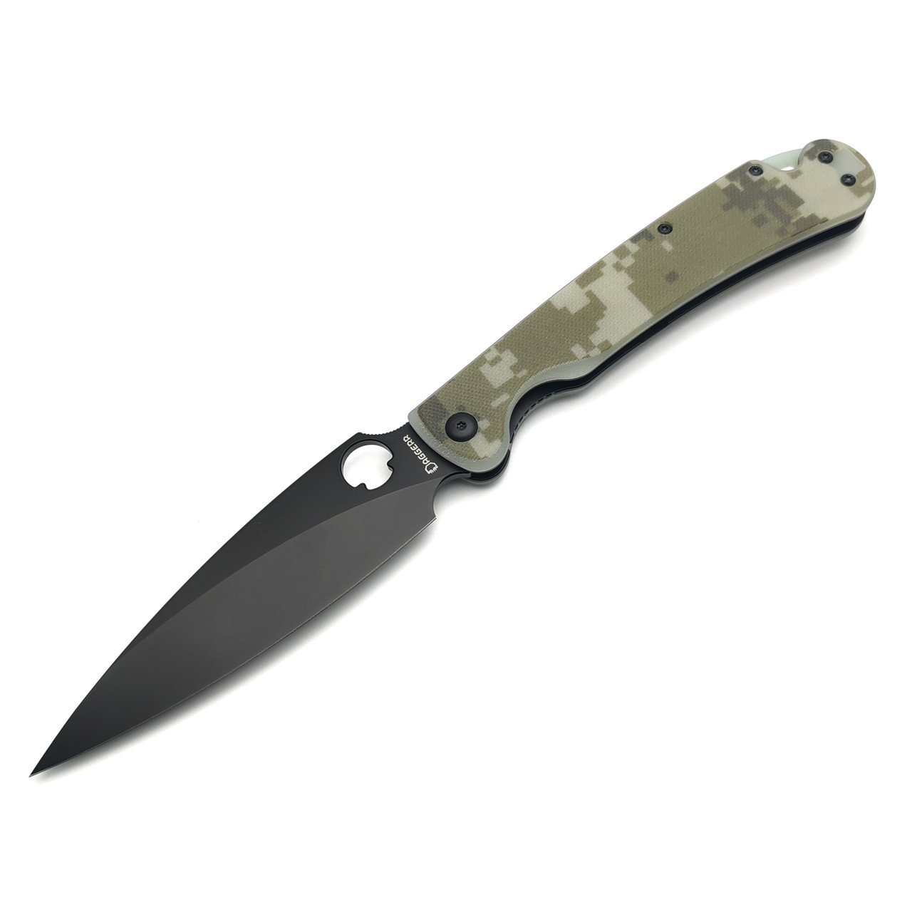 Daggerr нож Sting XL Camo BW сталь D2 DLC, рукоять G10 camo