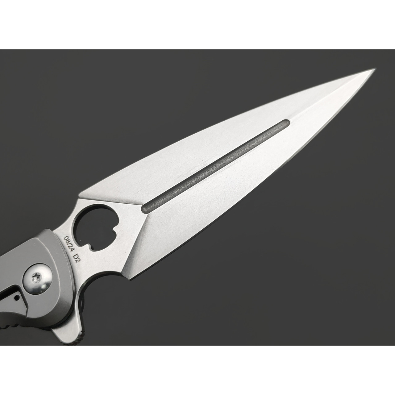 Daggerr нож Arrow Flipper frame lock SW сталь D2 стоунвош, рукоять Steel gray